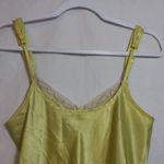 Morgan Taylor Yellow Slinky Satin Mini Slip Dress Festival Concert Size M Photo 6