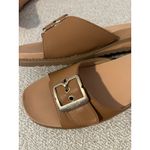 Dr Scholl’s Iconic Bockle Sandals Get it Movin Honey Velcro Slide Brown Gold 9 Photo 5