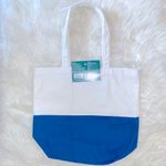 Make Market Blue and White Tote Bag Photo 1