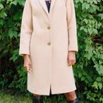 Aritzia Cream Wilfred Dujardin Long Wool Jacket Photo 5