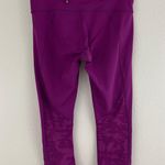 Lululemon Dark Regal Plum Purple Camo Run For Days Crop Athletic Workout Legging Photo 8
