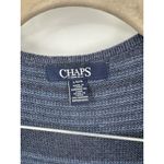 CHAPS Southwestern Open Front Sleeveless Cardigan Women Large Blue Aztec Indie Photo 2