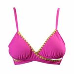 Bikini nation Pink Yellow Embroidered Bikini Photo 2