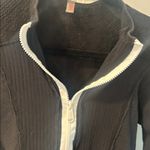 Free People Movement FP movement quarter zip textured activewear top Small Black Photo 5