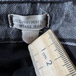 Madewell  Curvy Perfect Vintage Jeans Women's 28 Faded Black Denim Textured Photo 3