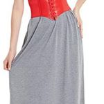 NEW Red Faux Leather Corset Belt Velcro Back Lace Up Front Goth Fairy Fairycore Witch Costume Halloween Photo 7