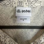 Wizarding World Harry Potter Size 2 Button Up Short‎ Sleeve Shirt Hogwarts Logo Tan Photo 4