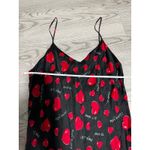 Vintage Intimate Style Slip Dress Hearts Print‎ Lingerie Mini Dress Black Medium Photo 3