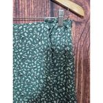Abercrombie & Fitch Sz M Floral Green Ruffle Wrap Midi Skirt Modest Romantic Photo 2