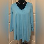 Lands' End Land’s End Striped Knotted Keyhole Back Top Photo 2