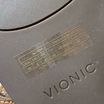 Vionic  Alvana Women’s Tan Leather Slip On Sandals Geometric Cage Cutout Size 10 Photo 6