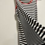 Green Envelope Women’s Sz: M Black & White Striped Tank Top Red contrasting trim Size M Photo 8
