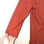 Maurice's 24/7 Burnt Orange Strappy Front Waffle Knit Top Photo 4