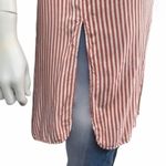 Jane and Delancey  Red White Striped Shirt Size M Photo 1