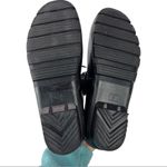 BCBGMAXAZRIA Women's Black Willis Lace Up Rubber Boots Leather Straps Size 6 Photo 12