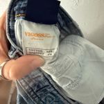 Vigoss  USA Y2k Jeans 7/8 Bootcut Flare Blue Denim Embroidered Low Rise Pants Photo 9