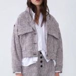 ZARA  High Waist Tweed Texture Weave Button Shorts Pink/Black Size S NEW Photo 0