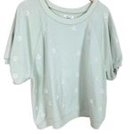 Madewell  Daisy Embroidered Short Sleeve Sweatshirt Photo 1