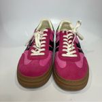 Steve Madden Dodge platform suede sneakers pink green women’s size 12 modern Photo 2