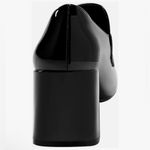 Coutgo Penny Loafers Chunky Block Heels Square Toe Shoes Black 11 NWT Photo 8