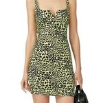 Likely  Revolve Constance leopard print mini dress yellow Photo 0