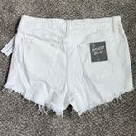 Studio Blue New With Tags White Distressed Jean Shorts Size 31 Photo 4