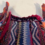 Ashley Stewart Colorful Chiffon Printed Flutter Bell Sleeve Boxy Crop Top 16 Photo 4