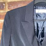 Tahari  Arthur S Levine Black Pin Stripe 2-Button Blazer Jacket Women's Size 14P Photo 1