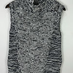White House | Black Market Sweater Vest Women M Marled Knit High Neck Chic Preppy Photo 0