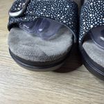Dansko  Sophie Slide Sandal 11.5-12 42 Stingray Print Blue Geometric Strap Buckle Photo 5
