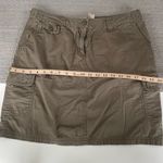 Massini Vintage Y2K  Olive Green Cargo Skirt 100% Cotton Size 10 Photo 5