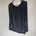 Anthropologie Felina Charcoal Long Sleeve Sweater Lightweight Top Grey Small Photo 4