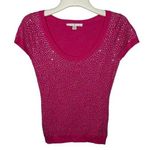 Boston Proper  Rhinestone Sweater Pink Photo 0
