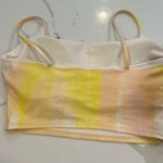 Carbon 38  Shimmer Metallic Ombré Brami Crop Top size Large T1001 Photo 3