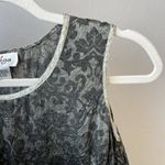 Raaga Vintage Embossed Geometric Blouse Tank Goth Whimsigoth Boho Fairy Small Black Photo 7