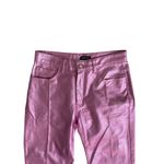 Pretty Little Thing PTL Pink Metallic Straight Leg Pants Jeans Size US 6 Photo 8