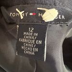 Tommy Hilfiger  Navy V-Neck Jacquard Side Zipper Dress Size 12 Photo 5