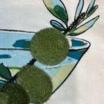 Jane and Delancey  White Martini Graphic short sleeve crew neck t shirt Photo 8