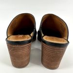 Madewell The Harper Mule Sandals Slip On Heeled Closed Toe Leather Black 5 Photo 4