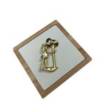 AJC Lady Woman Golfer Golf Humor Lapel Pin Brooch gold toned brooch Photo 4