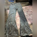 Natural Life  Multicolor Striped metallic shimmer wide leg Pants size M Photo 10