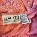 Oleg Cassini Black Tie Peachy Pink Sequin Beaded Mini Dress Embellished size 12 Photo 11