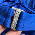 Athleta Kaimana Tankini Top 36 B/C TALL Swim Bustier Bra Cup Blue Surf Underwire Photo 8