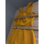 Gabrielle Union Shift Dress Womens 2 Yellow Ring Hole Front Wide Strap Back Zip Photo 10