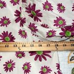 &merci &MERCI medium ivory Hey Girl Flower Bubble Sleeve Top In White purple flowers Photo 5