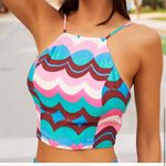 VICI NEW -MOD SUMMER FRONT TIE MINI SKIRT + CROP TOP Photo 5