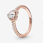 Pandora Rose Gold  Heart Ring Photo 0