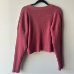 Forever 21  Pink Cropped Cardigan Sweater Photo 2