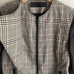 Jenni Kayne  Plaid Wool and Leather Moto Jacket Photo 7
