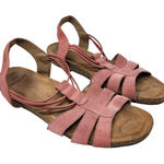 Earth Origins  Pink Leather Strappy Open Toe Slingback Laney Sandals Size 10 Photo 0